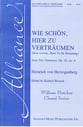 Wie Schon Hier Zu Vertraumen SATB choral sheet music cover